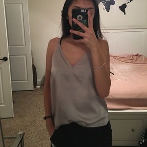 Slip satin tank top